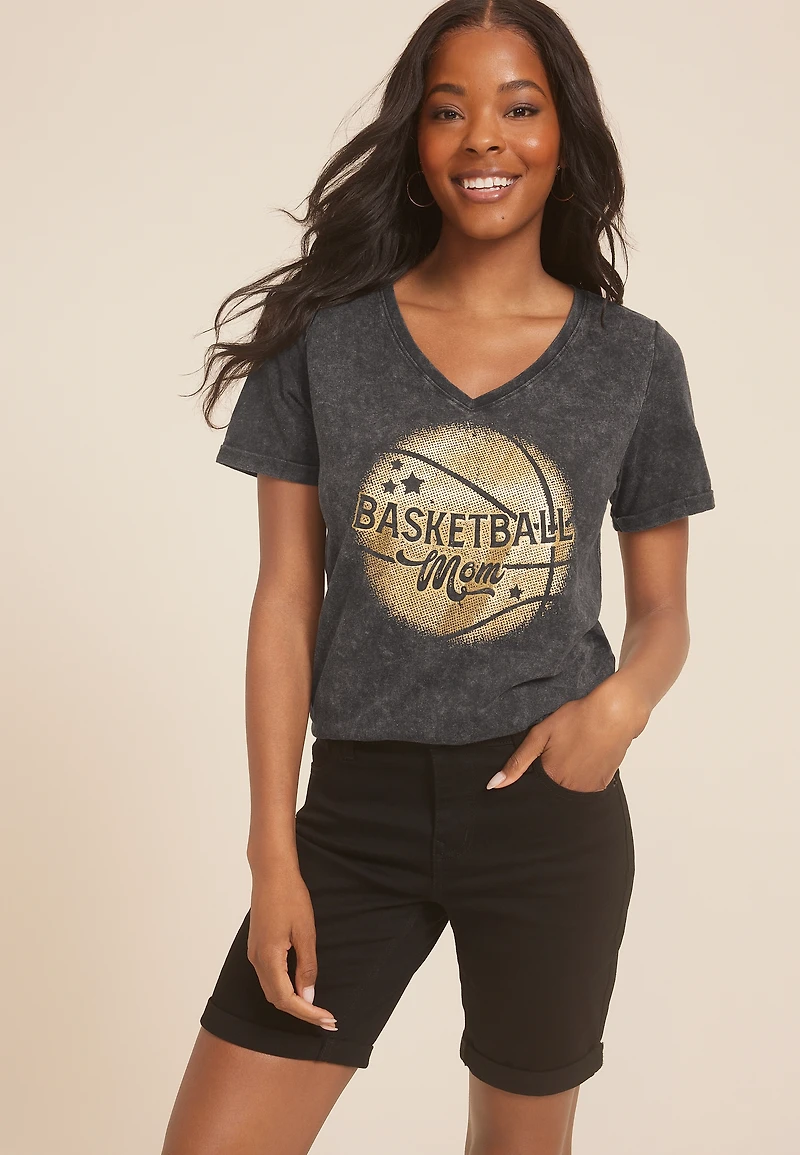 Basketball Mom Classic Fit Graphic Tee