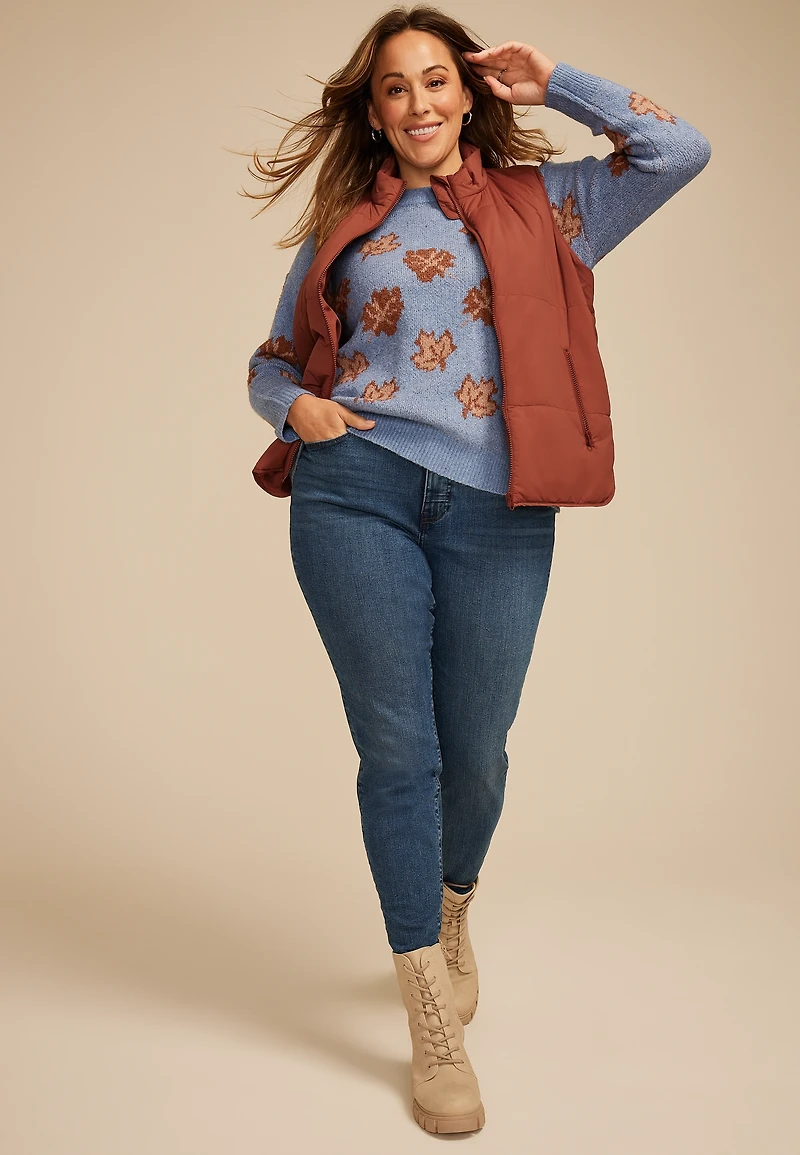 Plus Fall Leaves Sweater