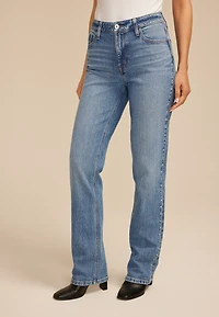 edgely™ High Rise Studded Relaxed Straight Jean