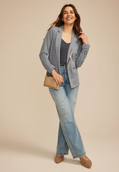 Versa Jacquard Knit Blazer