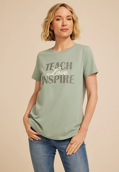 Teach Love Inspire Classic Fit Graphic Tee