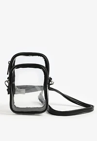 Clear North South Crossbody Bag