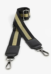 Metallic Striped Removable Bag Straps