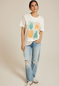 Explore New Terrains Oversized Fit Graphic Tee