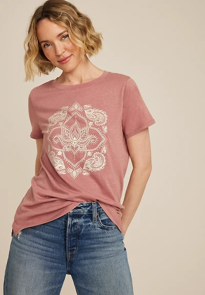 Paisley Classic Fit Graphic Tee