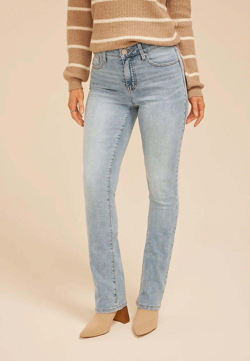 Everflex™ High Rise Back Dart Slim Boot Jean