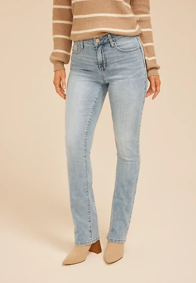 Everflex™ High Rise Back Dart Slim Boot Jean