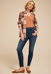 m jeans by maurices™ Dark High Rise Side Seam Jegging