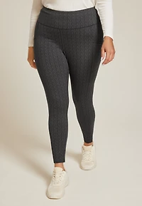 Plus Herringbone High Rise Pocket Luxe Legging