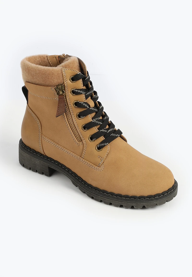 SuperCush Parker Faux Collar Hiker Boot