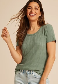 24/7 Variegated Ribbed Tee