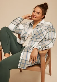 Plus Wilder Fleece Shacket