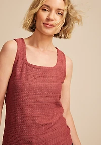 Textured Sweater Tank Top