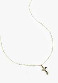 Classic Gold Cross Pendant Necklace