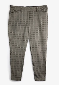 Plus Houndstooth Ponte Skinny Pant