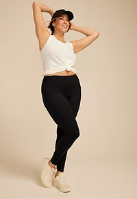 Plus PowerStretch High Rise Side Ruched Legging