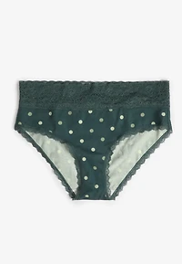 Simply Comfy Cotton Polka Dot Hipster Panty