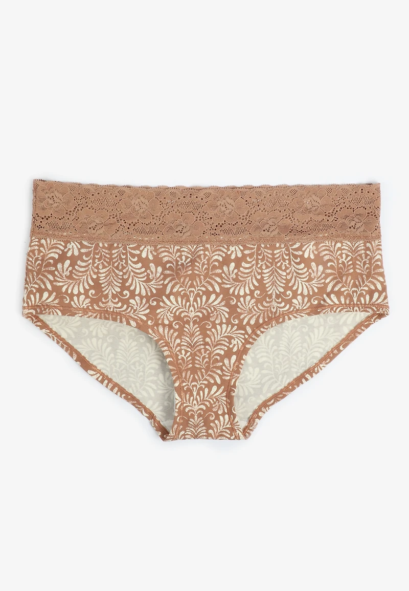 Simply Comfy Cotton Printed Boybrief Panty