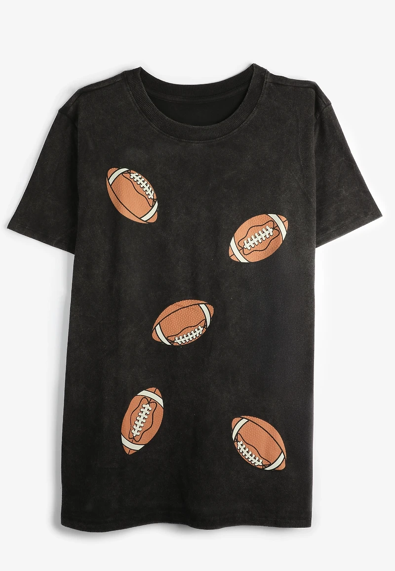 Plus Football Oversized Fit Graphic Tee