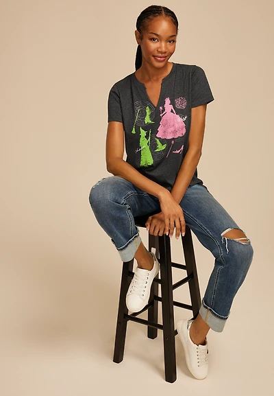 Wicked Glinda And Elphaba Classic Fit Graphic Tee