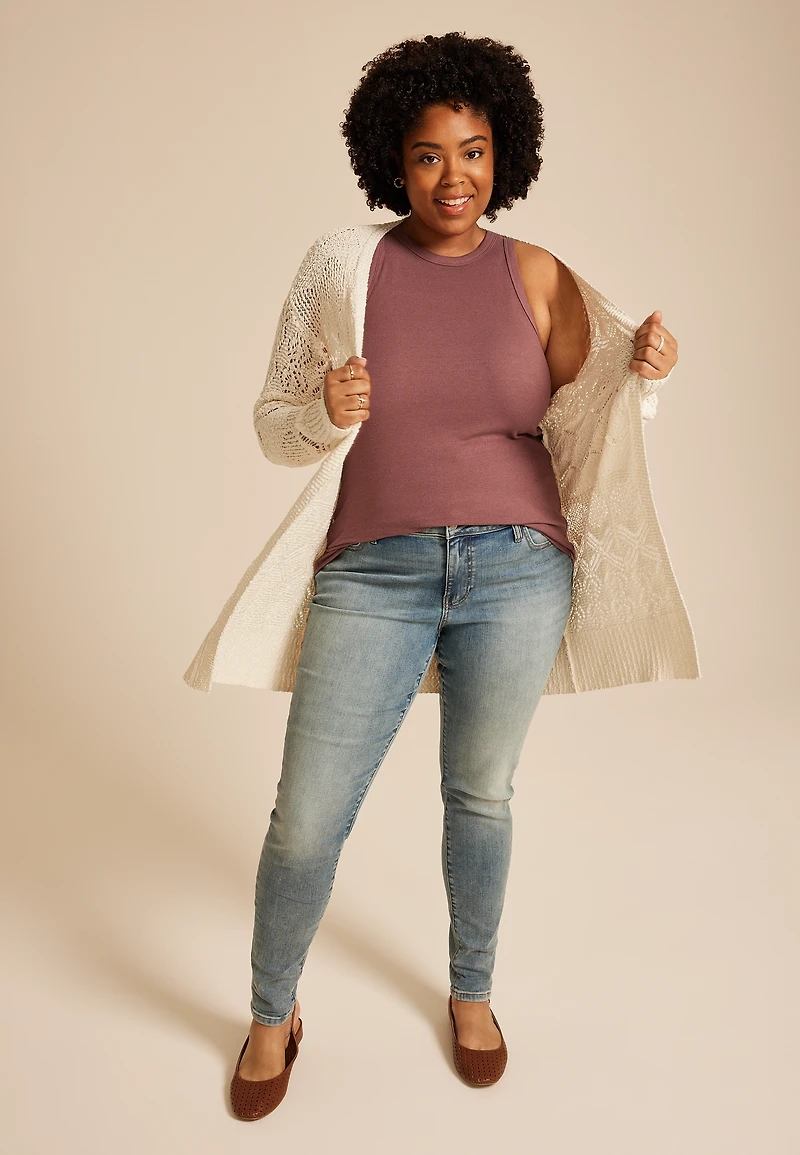 Plus 24/7 Baby Ribbed Highline Tank Top