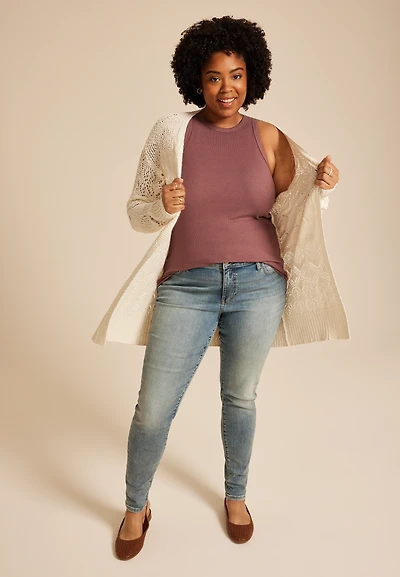 Plus 24/7 Baby Ribbed Highline Tank Top