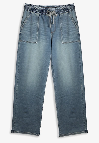 m jeans by maurices™ Medium Soft High Rise Pull On Wide Leg Jean