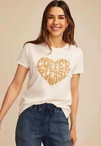 Coffee Please Classic Fit Graphic Tee