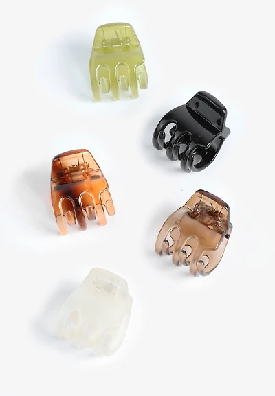 5 Pack Small Claw Hair Clips