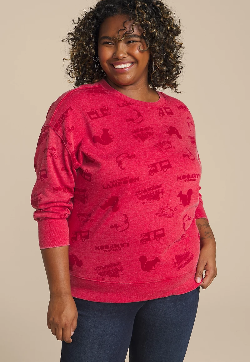 Plus National Lampoon Relaxed Fit Sweatshirt