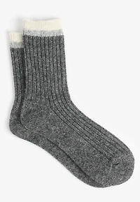 Neutral Knit Boot Crew Socks