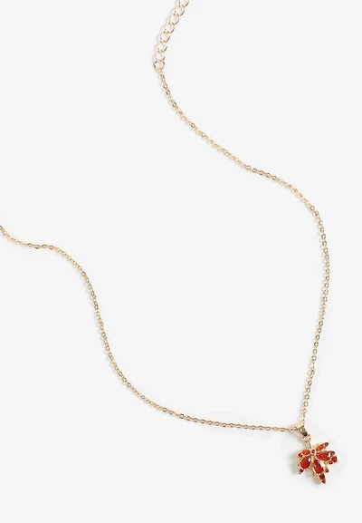 Maple Leaf Dainty Necklace