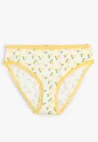Simply Comfy Lemon Print Bikini Panty