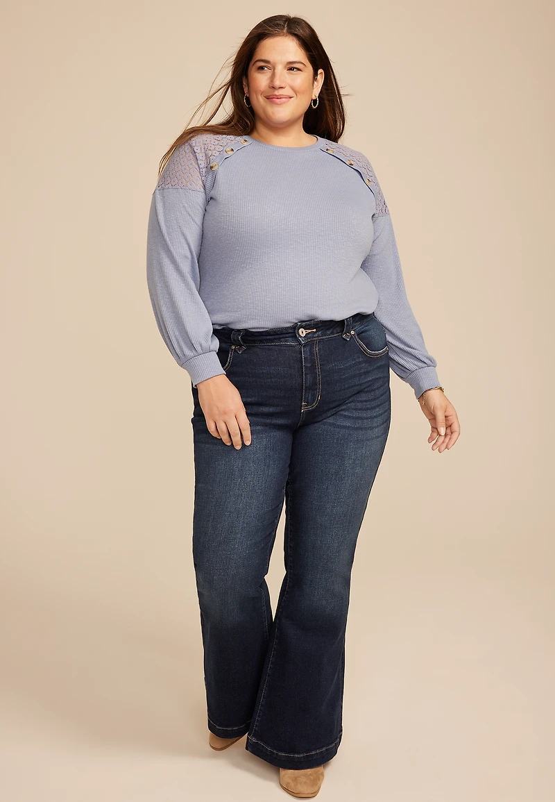 Plus KanCan™ High Rise Pocket Flap Trouser Flare