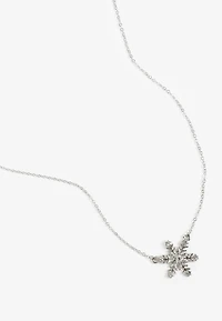 Silver Snowflake Necklace