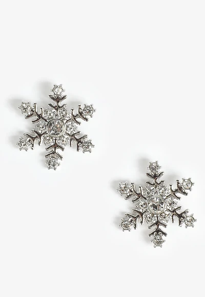Silver Snowflake Earrings