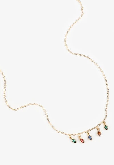 Holiday Lights Charm Necklace