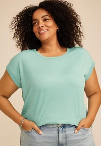 Plus 24/7 Textured Clara Tee