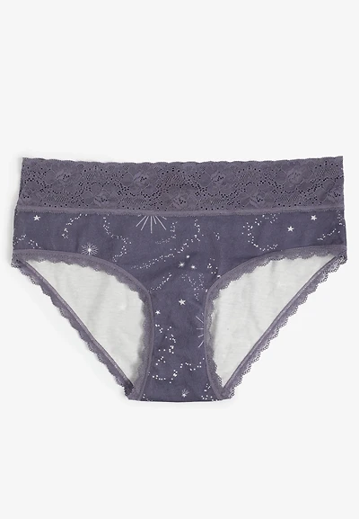 Simply Comfy Cotton Celestial Hipster Panty
