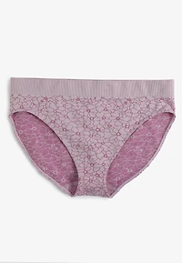 True Stretch Seamless Floral Jacquard Bikini Panty
