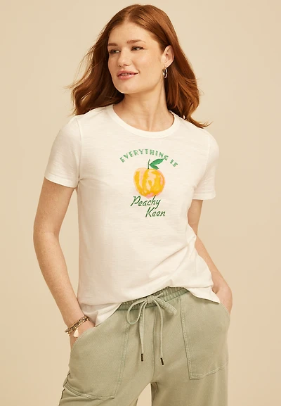 Everything Is Peachy Keen Classic Fit Graphic Tee