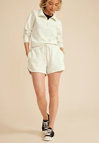 Speckle Scuba Knit High Rise 4in Short