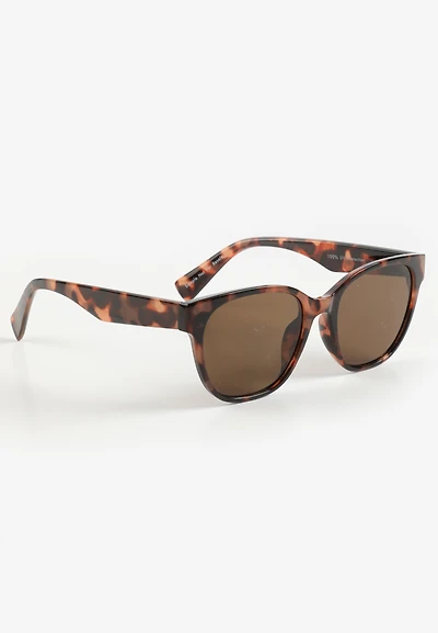 Tortoise Cateye Square Sunglasses