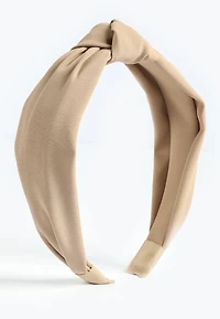 Neutral Woven Wrapped Knot Headband