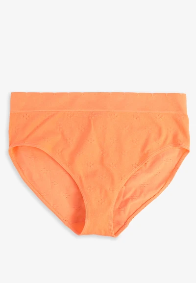 True Stretch Seamless Eyelet Floral Hipster Panty