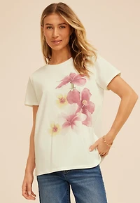 Hibiscus Classic Fit Graphic Tee