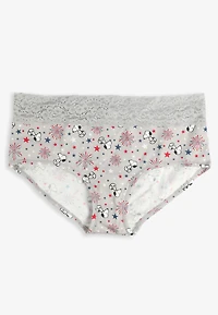 Simply Comfy Cotton Snoopy Americana Boybrief Panty