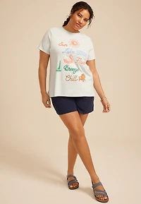 Plus Sun Lake Float Breeze Chill Classic Fit Graphic Tee