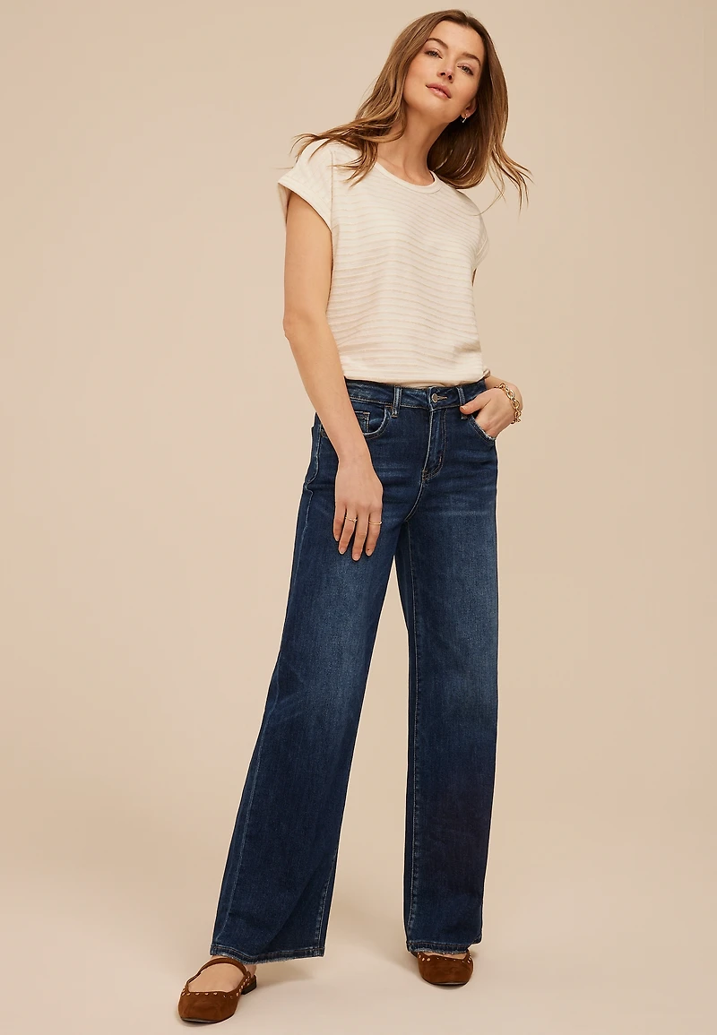 Flying Monkey™ Dark High Rise Wide Leg Jean