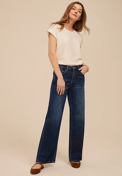 Flying Monkey™ Dark High Rise Wide Leg Jean